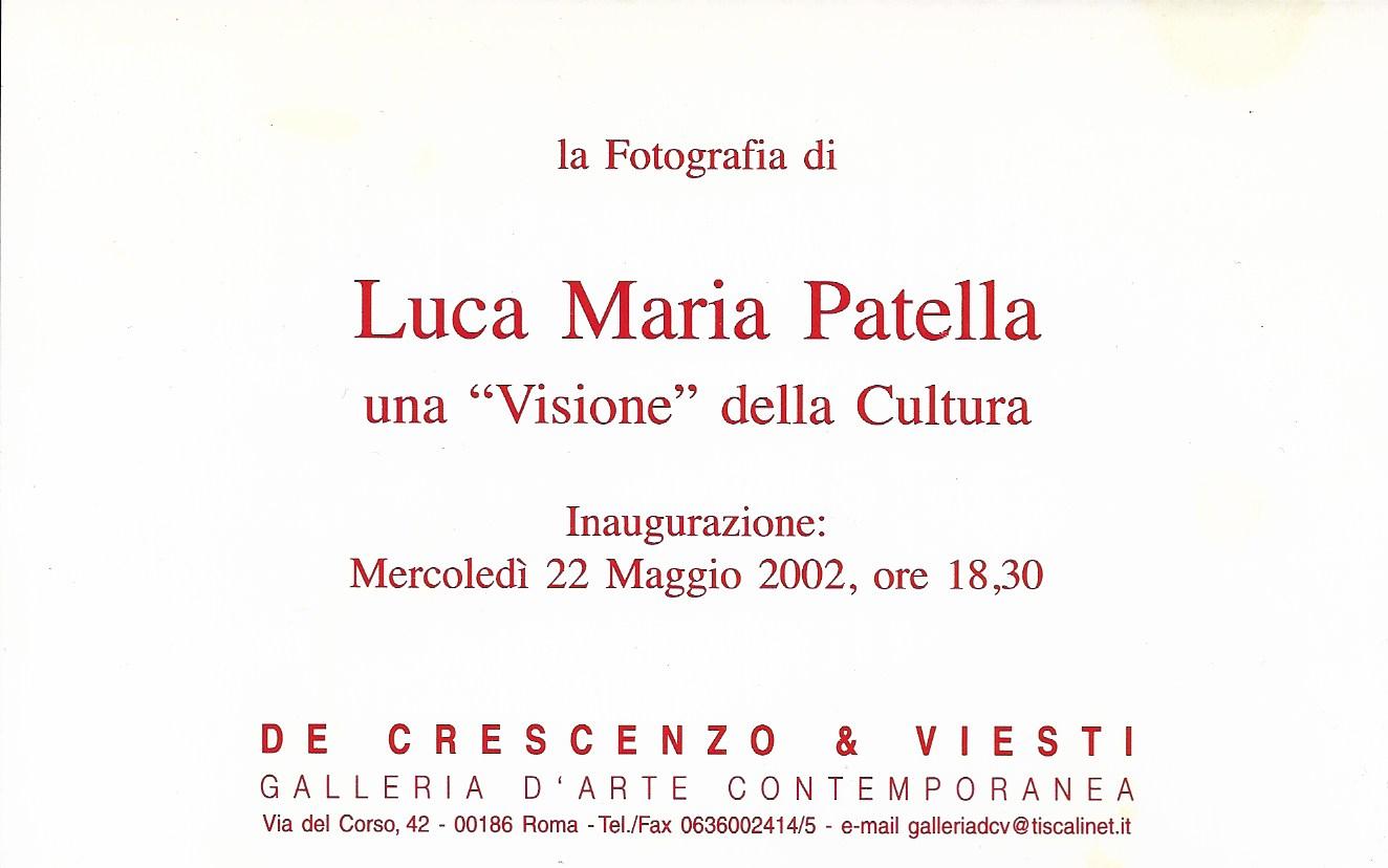 Luca Maria Patella – una “Visione” della Cultura